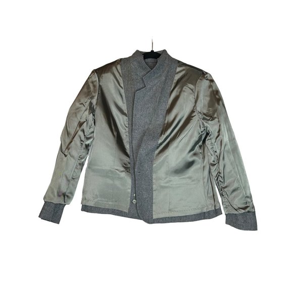 Vintage Pendleton Womens Blazer Gray 100% Wool Jacket Large - Picture 6 of 8